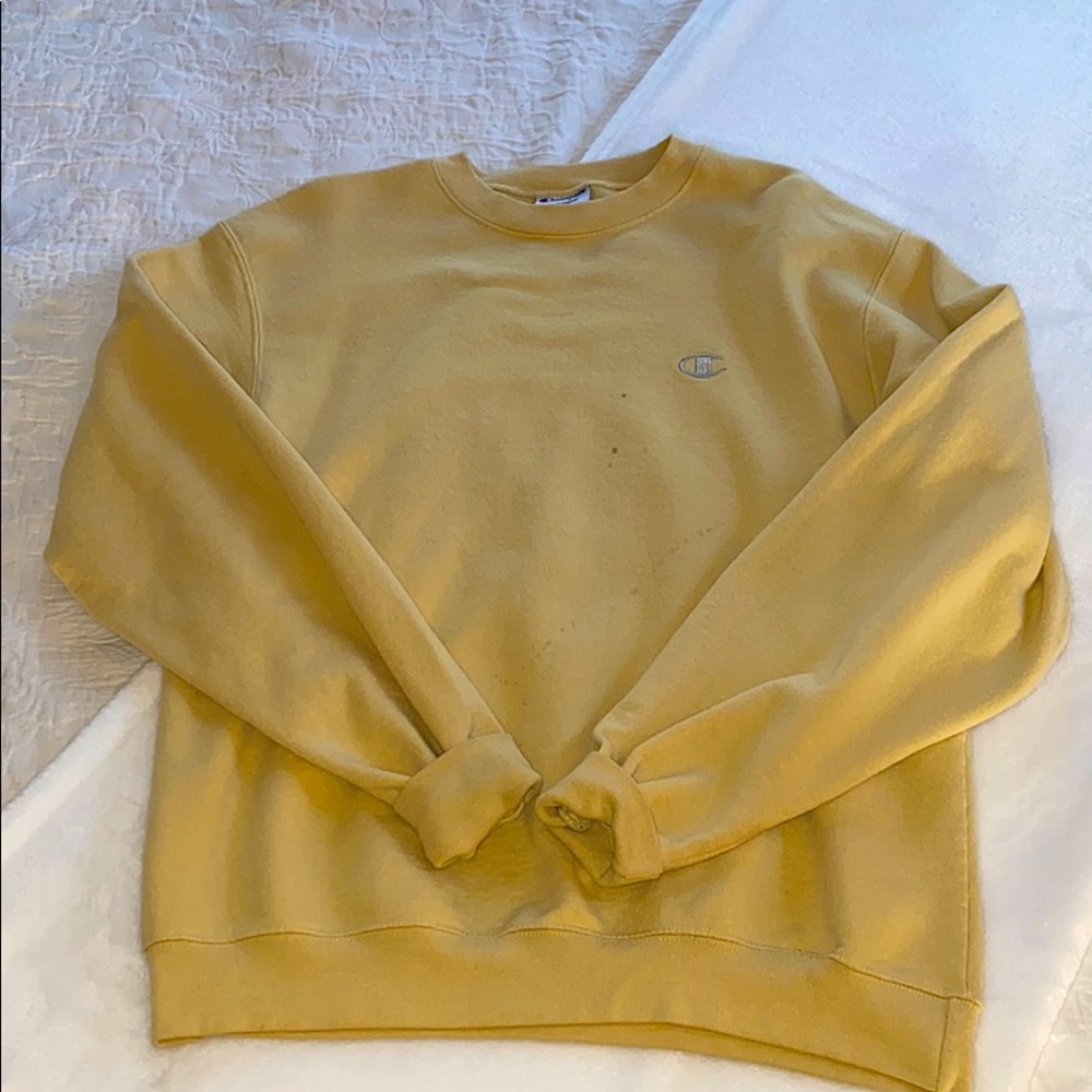 Yellow CHAMPION crew neck